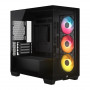 Corsair 2800X RS-R ARGB panoraminio stiklo Micro-ATX kompiuterio korpusas, juodas
