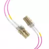 EFB-Elektronik šviesolaidinis komutacinis kabelis LC–LC OM4 Duplex, 40 m, LSZH, violetinės spalvos