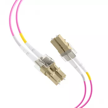 EFB-Elektronik šviesolaidinis komutacinis kabelis LC–LC OM4 Duplex, 40 m, LSZH, violetinės spalvos