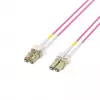 EFB-Elektronik šviesolaidinis komutacinis kabelis LC–LC OM4 Duplex, 40 m, LSZH, violetinės spalvos