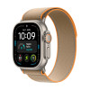 Apple Watch Ultra 4 GPS + Cellular 49 mm Natural titano korpusas su smėlio spalvos Trail Loop apyranke, M/L