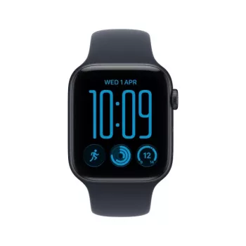 Apple Watch SE 3 GPS + Cellular 40 mm Midnight aliuminio korpusas su mėlyna sportine apyranke, S/M