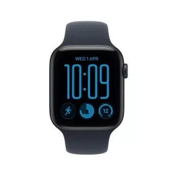 Apple Watch SE 3 GPS 44 mm Midnight aliuminio korpusas su mėlyna sportine apyranke, M/L