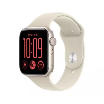 Apple Watch SE 3 GPS 40 mm Starlight aliuminio korpusas su smėlio spalvos sportine apyranke, S/M