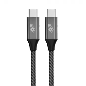 TB pintas USB 3.2 Gen 2 kabelis USB-C į USB-C, 1 m, 100 W, juodas