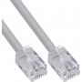InLine® Modulinis apvalus kabelis RJ12, vyriškas/vyriškas, 6 gyslų, 6P6C, 0,5 m