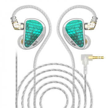 KZ AS16 PRO Cyan įkišamos ausinės be mikrofono, žalios