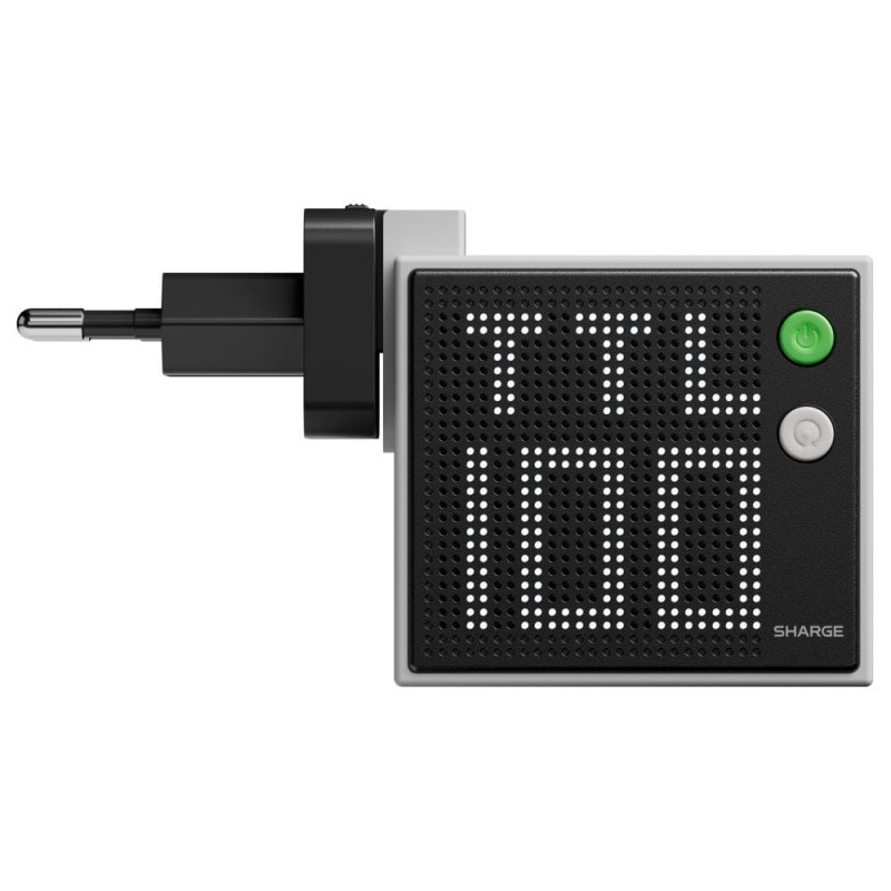 SHARGE Pixel 100 GaN įkroviklis, 100W, 3x USB-C, 1x USB-A - pilkas