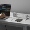 SHARGE Pixel 100 GaN įkroviklis, 100W, 3x USB-C, 1x USB-A - baltas