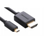 Ugreen Micro HDMI į HDMI kabelis, 2 m, 4K, juodas