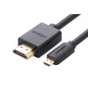 Ugreen Micro HDMI į HDMI kabelis, 2 m, 4K, juodas