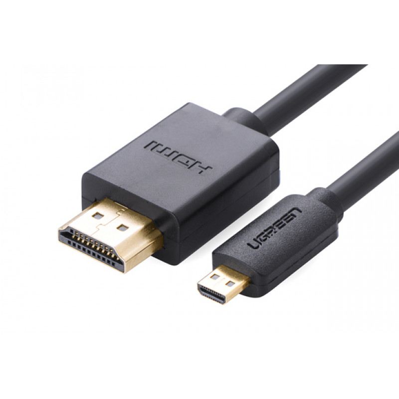 Ugreen Micro HDMI į HDMI kabelis, 2 m, 4K, juodas