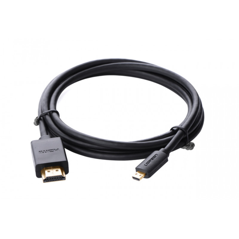 Ugreen Micro HDMI į HDMI kabelis, 2 m, 4K, juodas