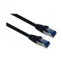 helos lauko Cat6a tinklo kabelis RJ45, 1 m, juodas
