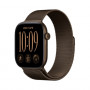 Apple Watch Series 12 GPS + Cellular 42mm tamsiai bronzinio aliuminio korpusas su tamsiai bronzine Milanese kilpa