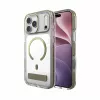 Zagg Santa Cruz Snap Metallic dėklas su stovu, skirtas iPhone 18 Pro Max / 17 Pro Max, auksinis