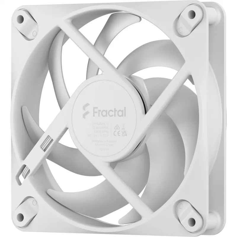 Fractal Design Dynamic 3-12 Reverse 120 mm korpuso ventiliatorius, baltas