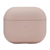 dbramante1928 Costa Rica dėklas belaidėms ausinėms Apple AirPods (3 kartos), perdirbtas plastikas ir silikonas, rožinio smėlio spalvos