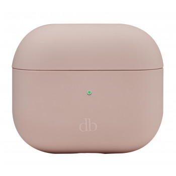 dbramante1928 Costa Rica dėklas belaidėms ausinėms Apple AirPods (3 kartos), perdirbtas plastikas ir silikonas, rožinio smėlio spalvos