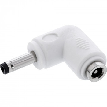 InLine® DC adapteris, 4.0 x 1.7 mm, kištukas/lizdas, kampuotas, baltas