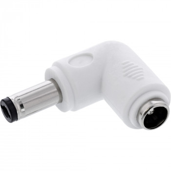 InLine® DC adapteris, 5.5 x 2.1 mm, plug/socket, kampuotas, baltas