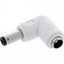 InLine® DC adapteris, 5.5 x 2.1 mm, plug/socket, kampuotas, baltas