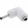 InLine® DC adapteris, 3.5 x 1.35 mm, kištukas/lizdas, kampuotas, baltas