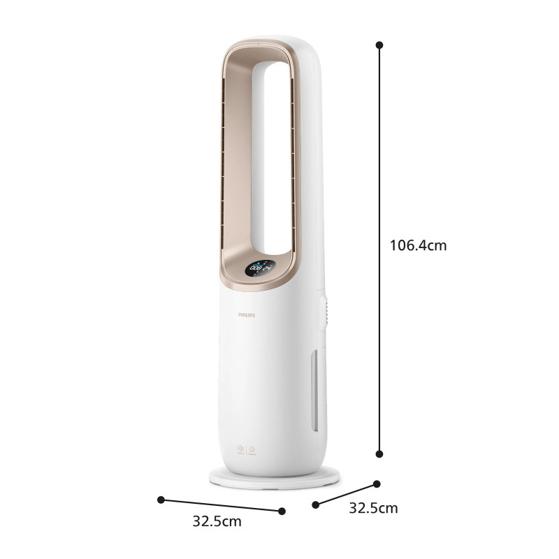 Philips Air Performer 8000 serijos AMF870/16 3-in-1 oro valytuvas su ventiliatoriumi ir šildymo funkcija