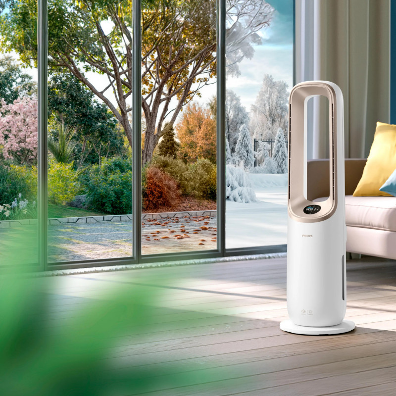 Philips Air Performer 8000 serijos AMF870/16 3-in-1 oro valytuvas su ventiliatoriumi ir šildymo funkcija