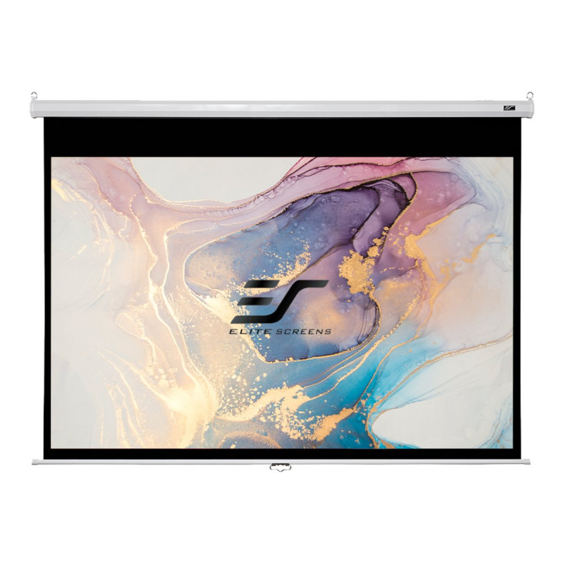 Elite Screens Manual Series M100XWH-E24 projekcinis ekranas 254 cm (100 inch), HDTV formatas, tvirtinamas prie lubų/sienos