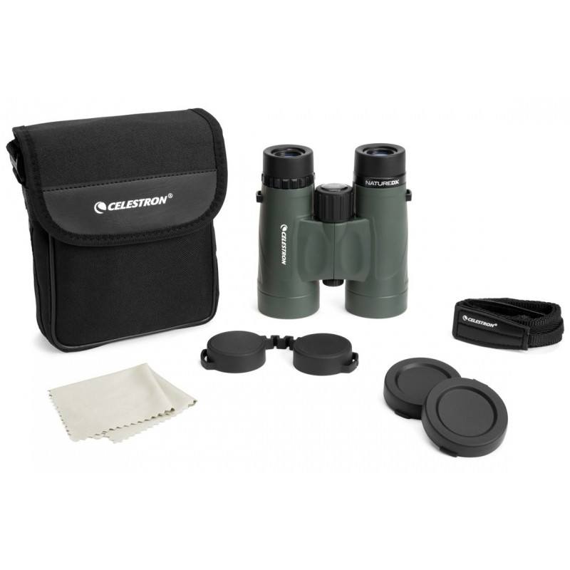 Celestron Nature DX 8x42 žiūronai BaK-4 juodi, žali