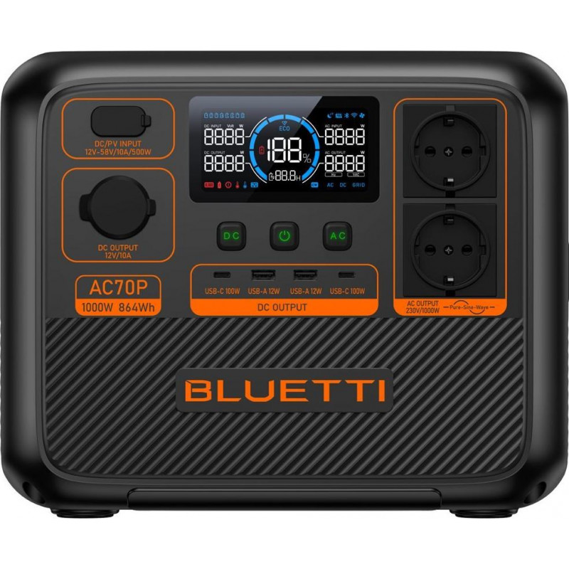 BLUETTI PowerOak AC70P - nešiojama elektros stotelė