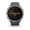 Garmin Fenix 9 Pro – 51 mm titano išmanusis laikrodis su grafito/juodu silikoniniu dirželiu
