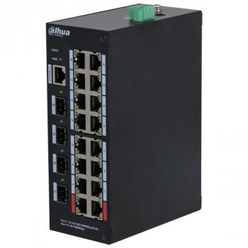 Dahua HS4420-16GT-190 16 portų PoE komutatorius su 4x SFP