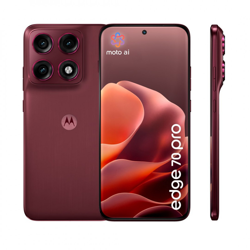 Motorola Moto Edge 70 Pro 12/512GB išmanusis telefonas, 6,78 inch AMOLED 144Hz, Pantone Zinfandel