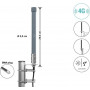 Delock 4G antena SMA Plug 2 - 3 dBi standi daugiakryptė, tvirtinama prie sienos ar stiebo, lauko, pilka, 25 cm (60768)