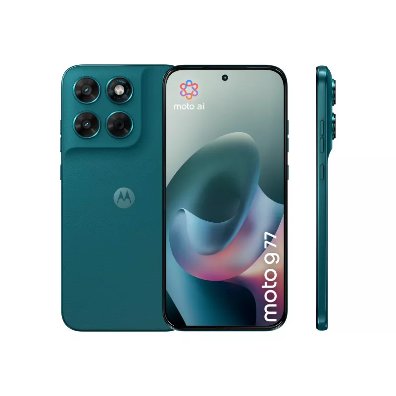 Motorola G77 8GB/128GB išmanusis telefonas, 6,78 inch pOLED, 5200 mAh, IP64, Dual SIM, Pantone Shaded Spruce (XT2621-2)