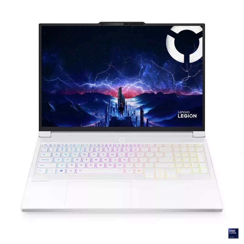 Lenovo Legion 7 16IAX10 16 inch WQXGA OLED nešiojamasis kompiuteris – Intel Core Ultra 9 275HX, 32GB RAM, 1TB SSD, NVIDIA GeForce RTX 5070 8GB, be OS, Glacier White