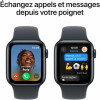 Išmanusis laikrodis Apple Watch SE (GPS) 40 mm, Midnight aliuminio korpusas su Midnight sportiniu dirželiu – S/M