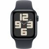 Išmanusis laikrodis Apple Watch SE (GPS) 40 mm, Midnight aliuminio korpusas su Midnight sportiniu dirželiu – S/M
