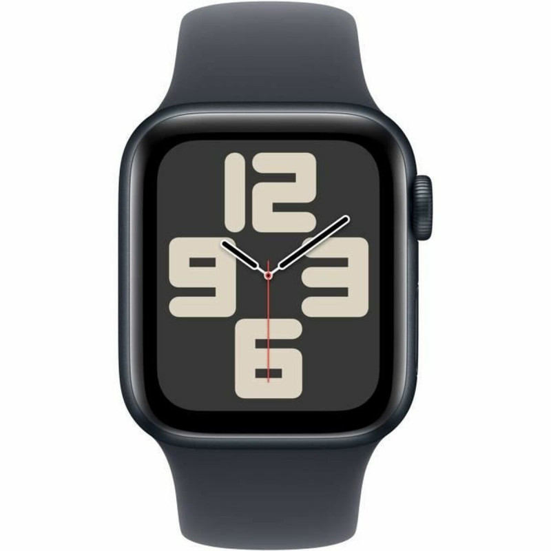 Išmanusis laikrodis Apple Watch SE (GPS) 40 mm, Midnight aliuminio korpusas su Midnight sportiniu dirželiu – S/M