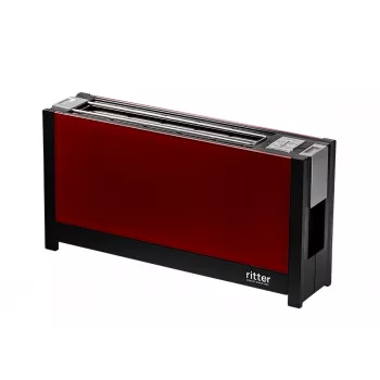 Ritter Volcano 5 ilgo lizdo skrudintuvas, 2 riekelės, 950 W, raudonas