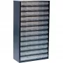 raaco smulkių dalių spintelė su 60 PP stalčiais, cinkuoto plieno skarda, W306 x D150 x H552 mm (137386)