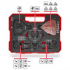 Einhell 708136 daugiafunkcio įrankio priedų rinkinys, 35 dalių, XL-PLUS-CASE dėkle