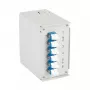 EFB Elektronik DIN bėgelio šviesolaidžio dėžutė OS2 G652D, 12x LC pigtail, 6x LC duplex jungtys (BHS70921.12)