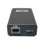 Microconnect POEINJ-60W-USBC gigabitinis PoE injektorius, IEEE 802.3af/802.3bt, 100 m, juodas