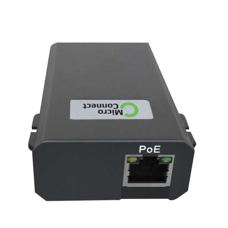 Microconnect POEINJ-60W-USBC gigabitinis PoE injektorius, IEEE 802.3af/802.3bt, 100 m, juodas