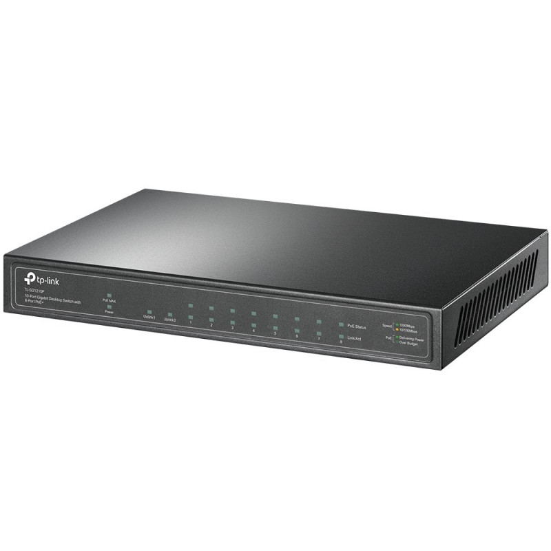 TP-Link komutatorius TL-SG1210P 10 prievadų Gigabit PoE V4.4