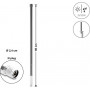 Delock WiFi 5800 MHz antena N kištukas 10 dBi visakryptė standi lauko pilka 60 cm (60767)