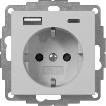 Gira lizdas su USB, pilkas (2459015)